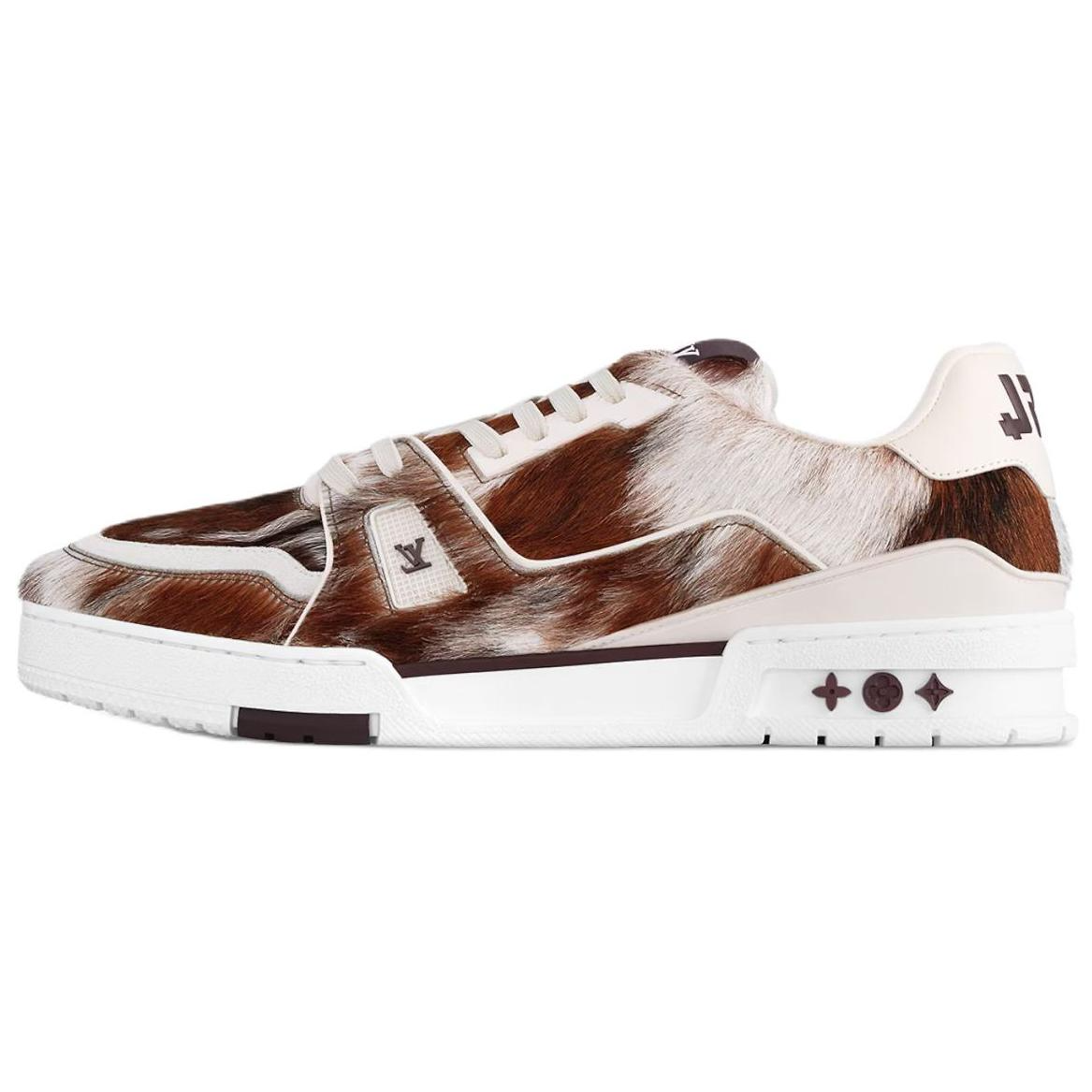 LOUIS VUITTON Trainer Low-Top Skateboard Shoes Men's Brown