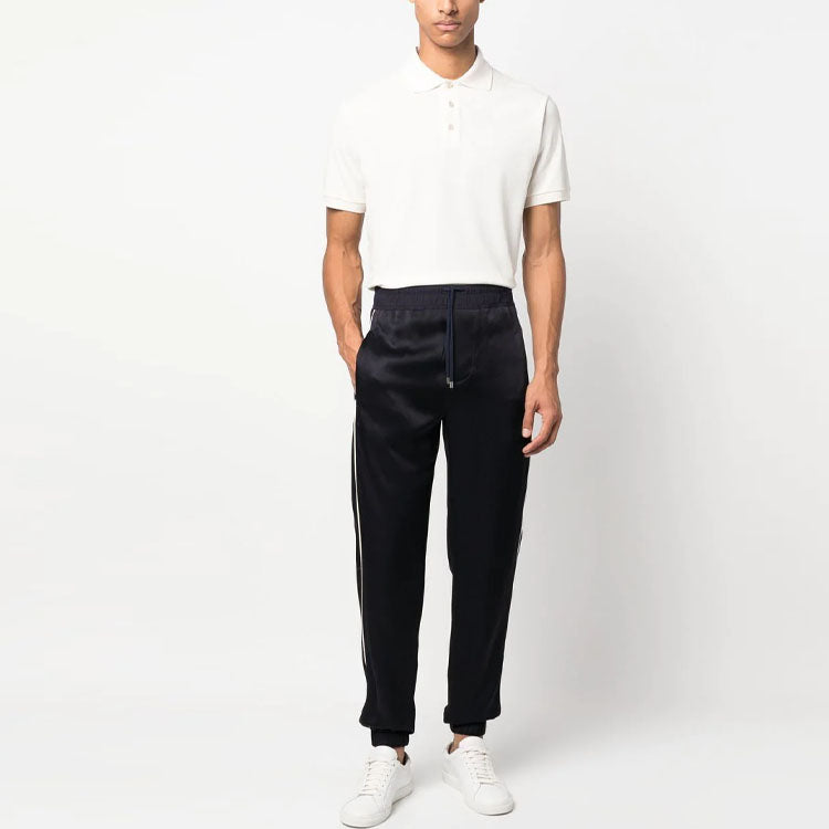 SAINT LAURENT Cassandre Short-Sleeved Polo Shirt