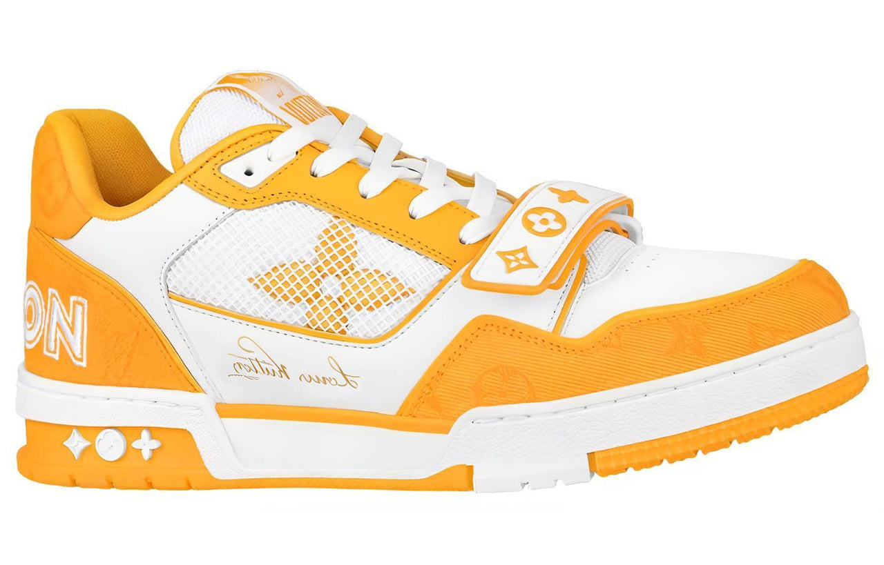 LOUIS VUITTON Lv Trainer 'White Yellow Velcro'