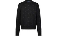 LOUIS VUITTON Lv Blason All Over Embroidered Crewneck