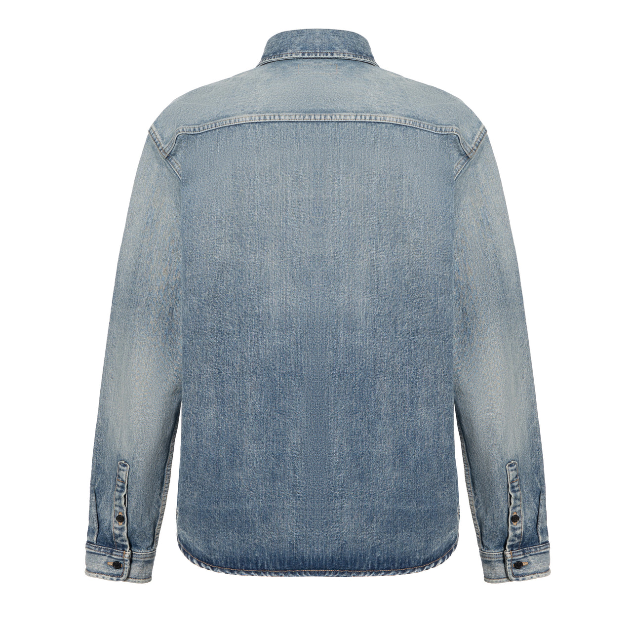 SAINT LAURENT Cassandre Denim Shirt