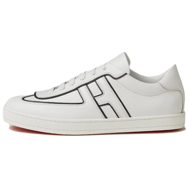 HERMES Boomerang Low-Top Skateboard Shoes Men's White