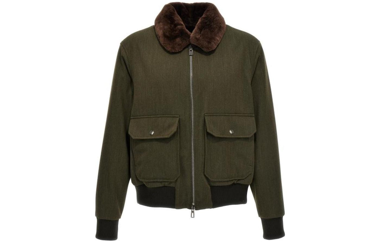 Loro Piana Jackets Men Olive Green