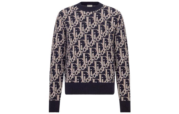 DIOR Dior Quarterly New Products FW22 Sweater Men's Marine Blue