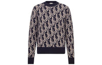 DIOR Dior Quarterly New Products FW22 Sweater Men's Marine Blue