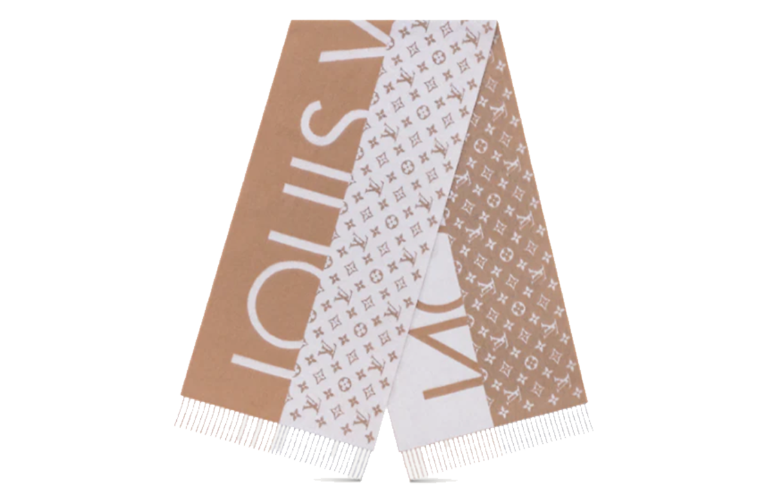 LOUIS VUITTON Monogram Split Scarf