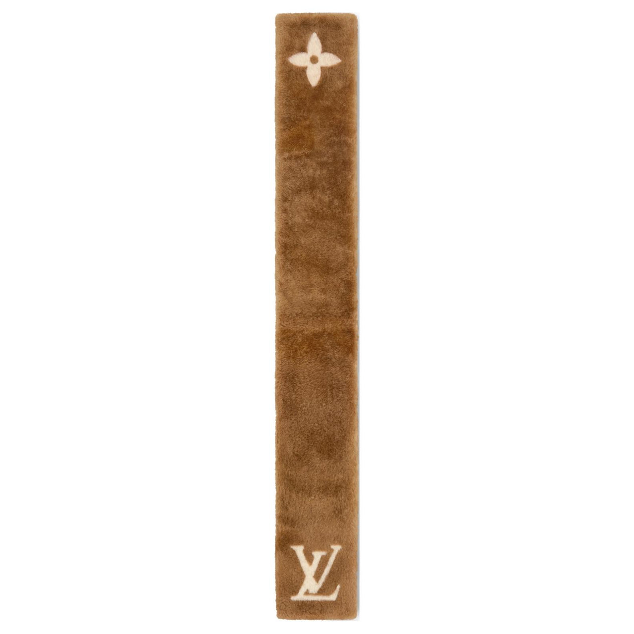 LOUIS VUITTON Monogram Shearling Scarf