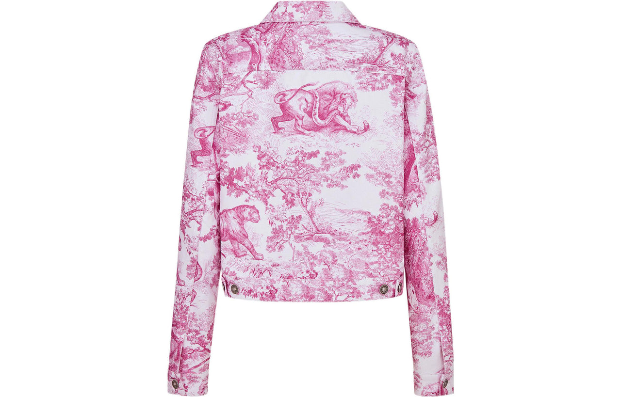 DIOR FW22 Denim Jacket Women's Pink
