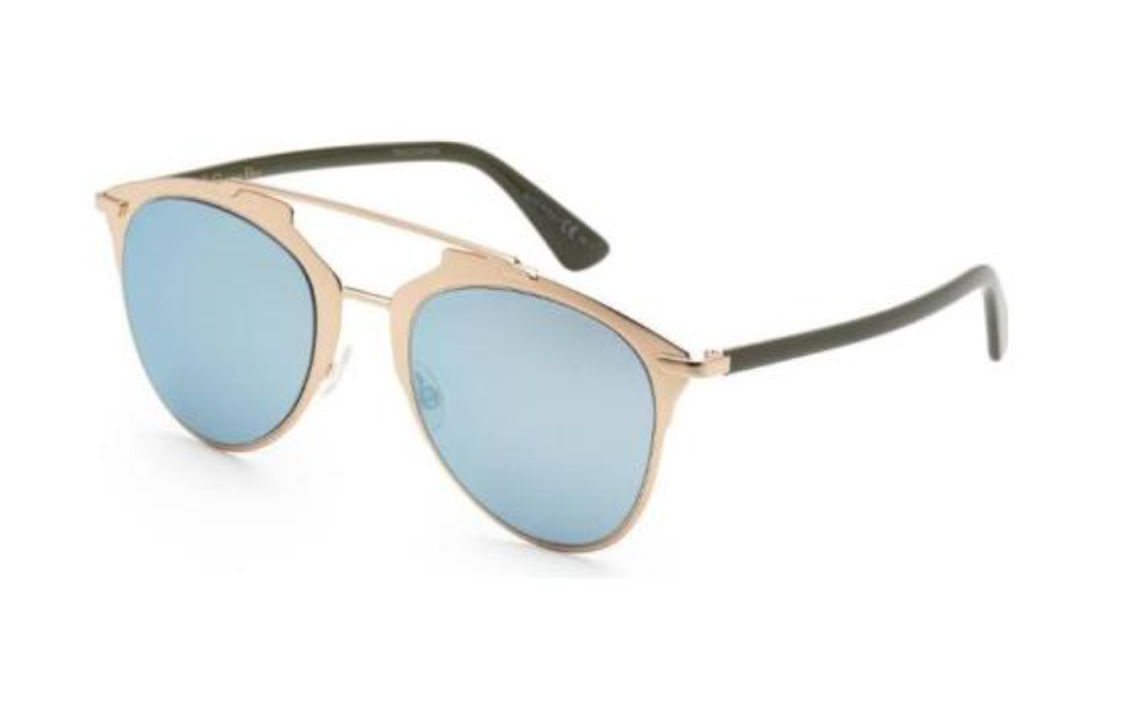 DIOR Metal Aviator Sunglasses Women's Black