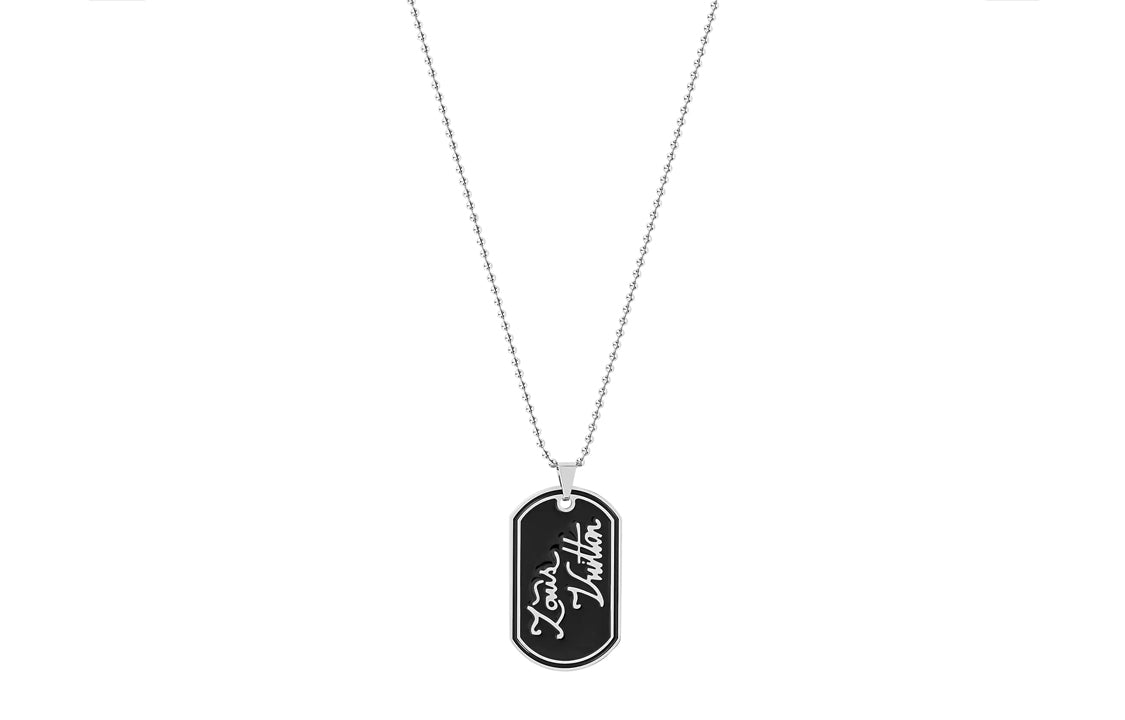 LOUIS VUITTON Necklaces Unisex Black