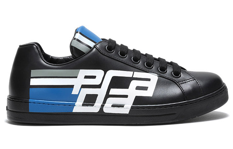 PRADA Avenue Low 'Vitello Graphic Logo - Black'