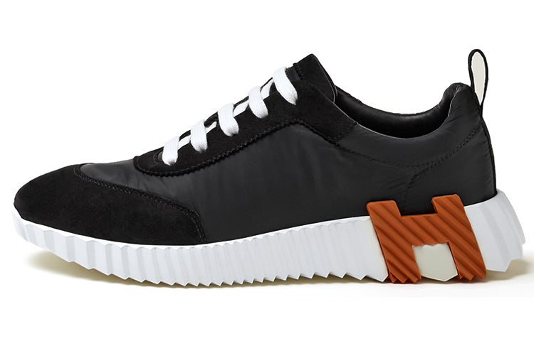 HERMES Bouncing Cushioning Anti-Slip And Wear-Resistant Low-Top Athletic Shoes Women's Black
