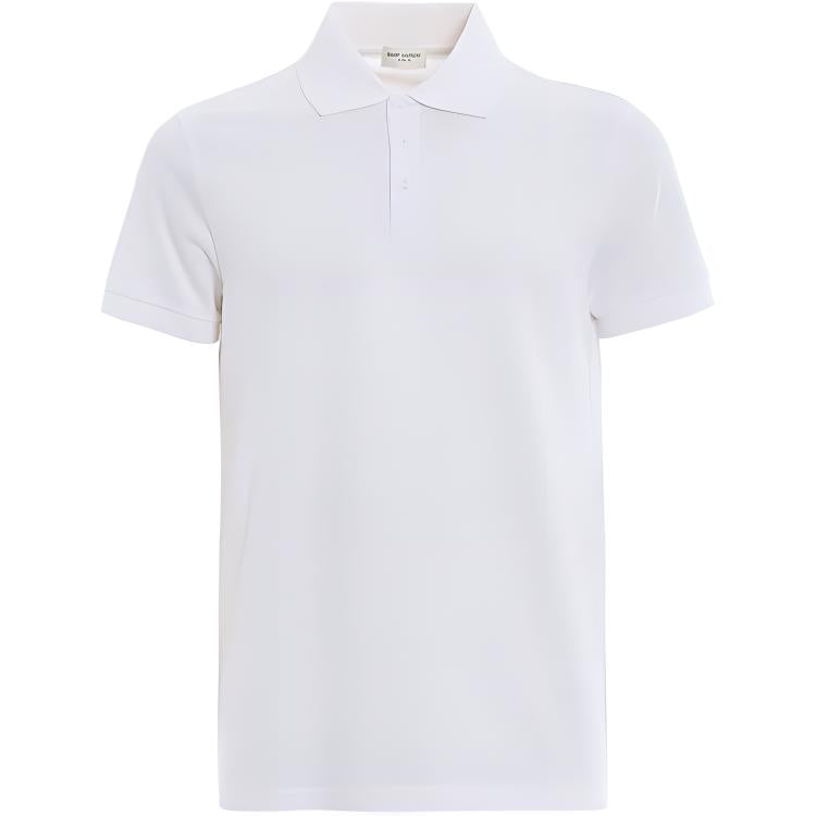 SAINT LAURENT Polo Shirt Men's White