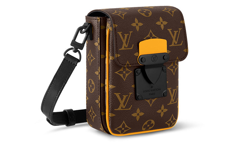LOUIS VUITTON Coated Canvas Shoulder Bag, Crossbody Bag Mini Men's Brown