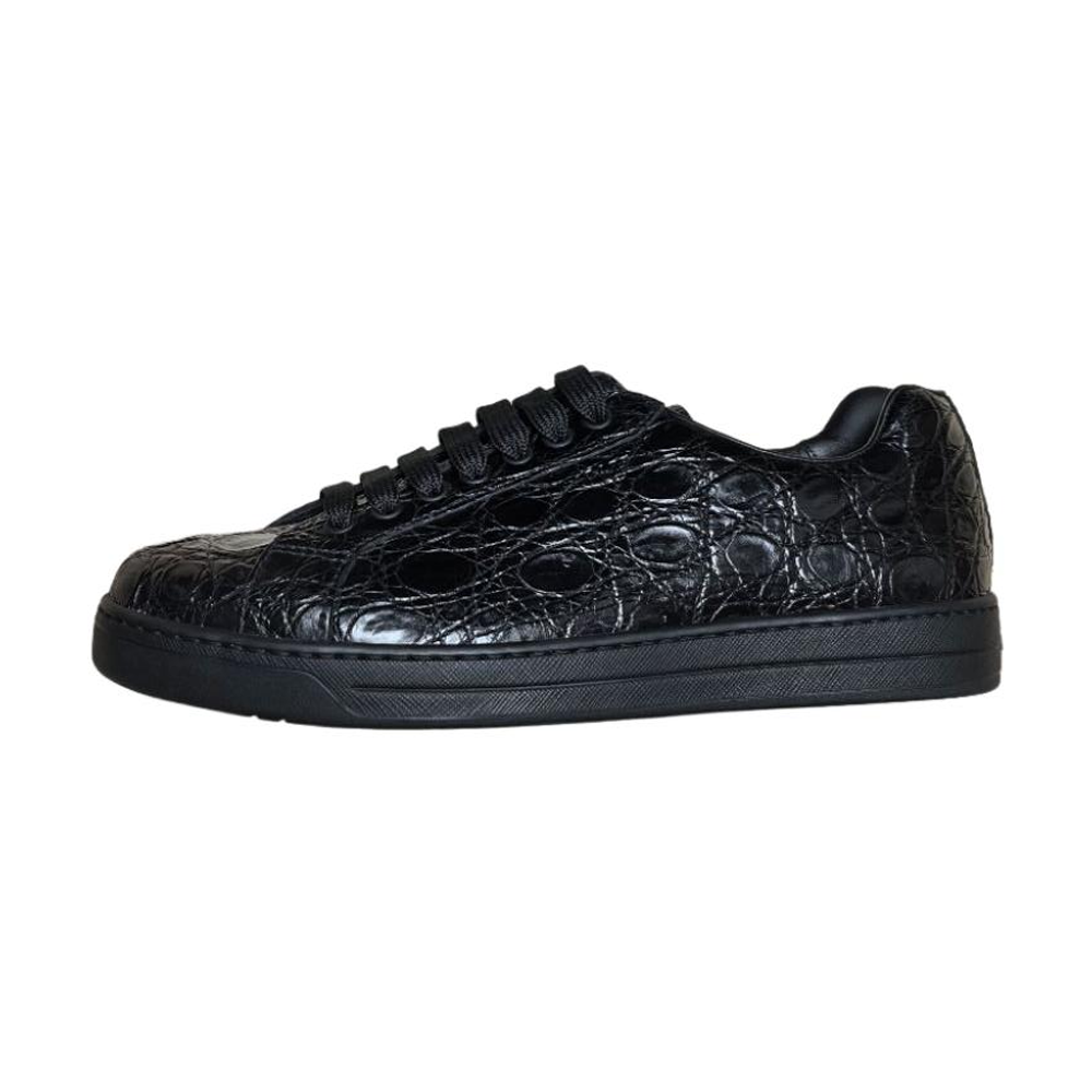 PRADA Low Top Skateboard Shoes Men's Black