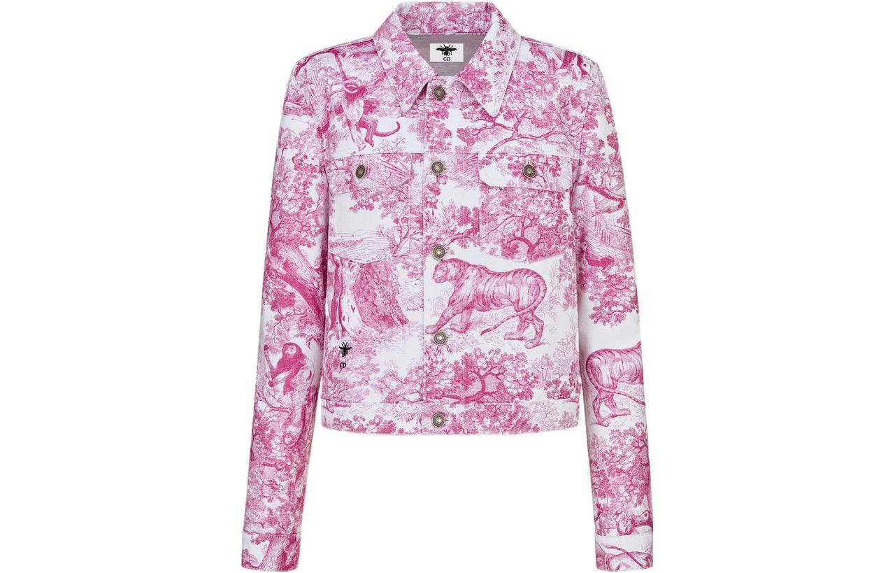 DIOR FW22 Denim Jacket Women's Pink