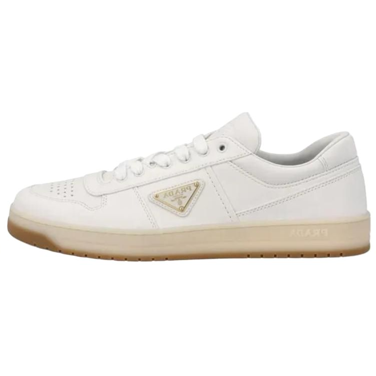 PRADA Low Top Skateboard Shoes Men's White