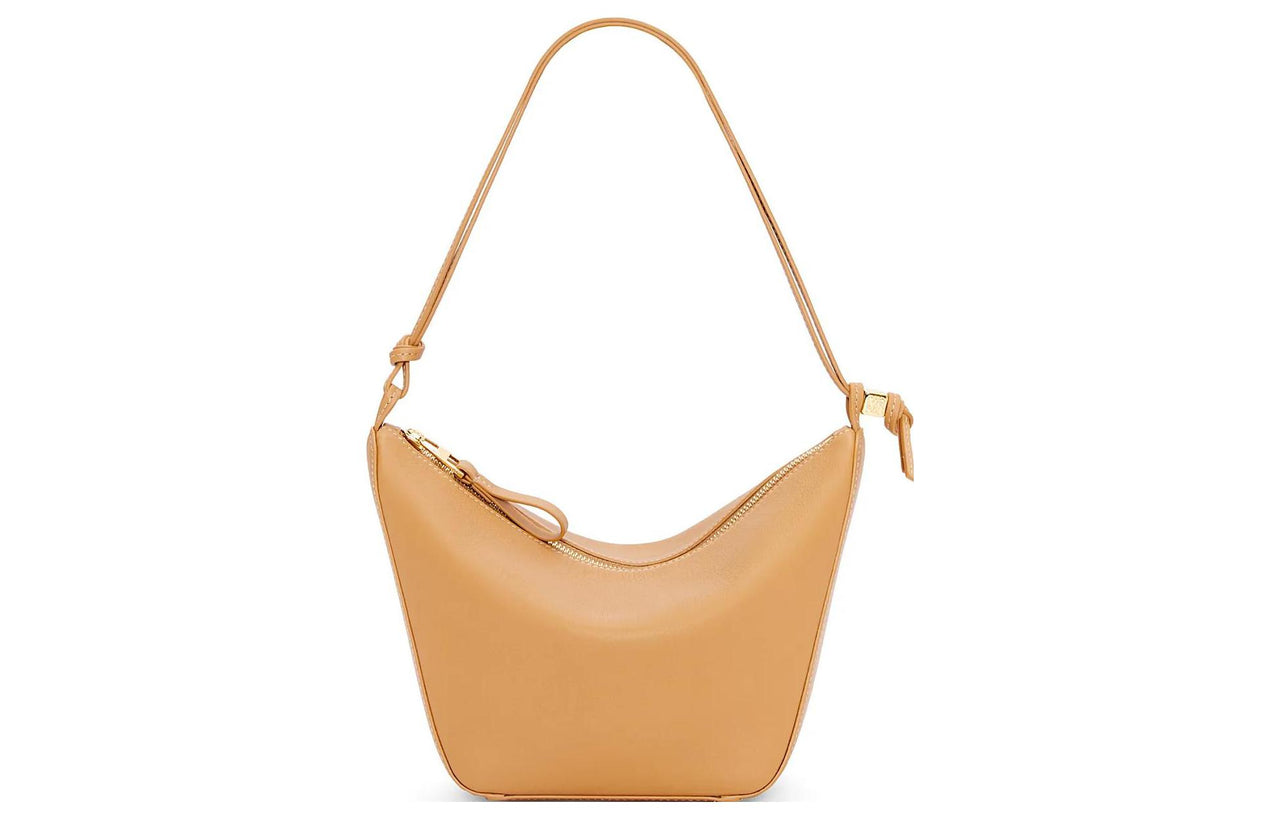 LOEWE Hammock Hobo Cow Leather Hobo Bag, Handbag, Shoulder Bag Women's Caramel