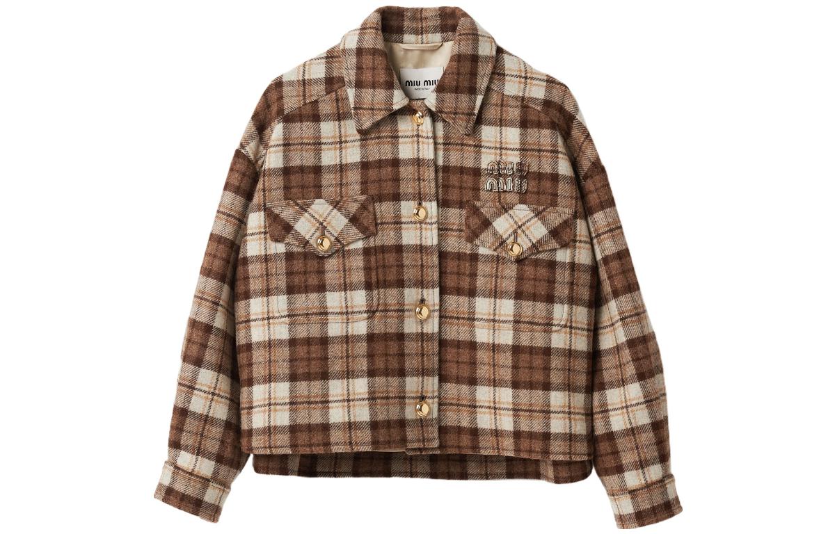 MIU MIU Jackets & Coats Women's Khaki
