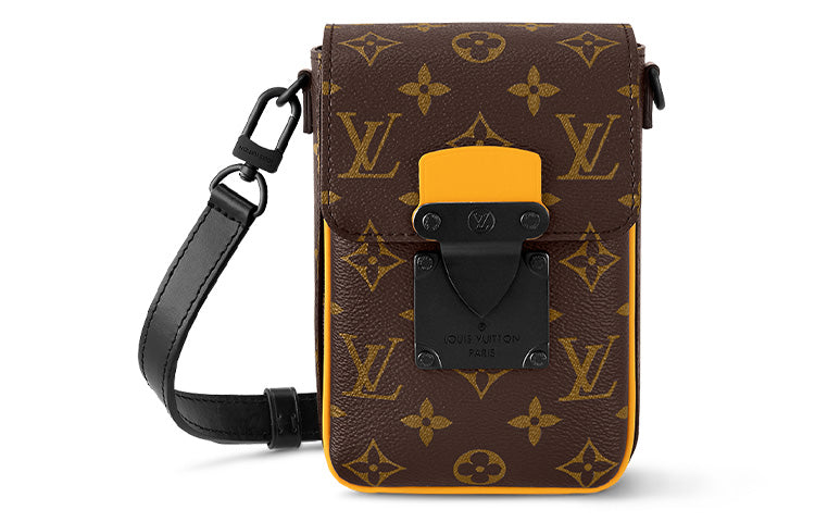 LOUIS VUITTON Coated Canvas Shoulder Bag, Crossbody Bag Mini Men's Brown