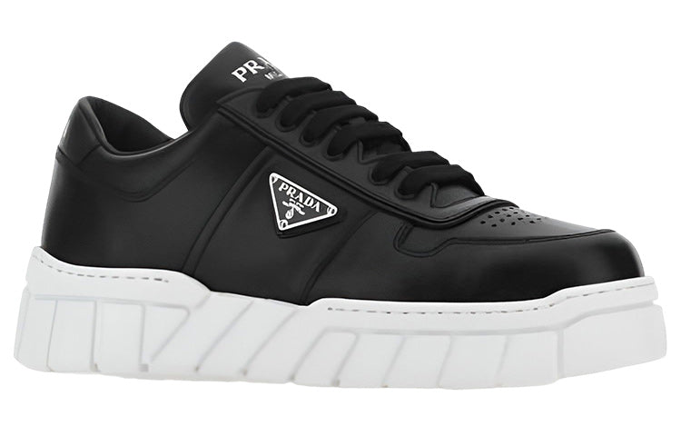 PRADA Leather Sneakers 'Black'
