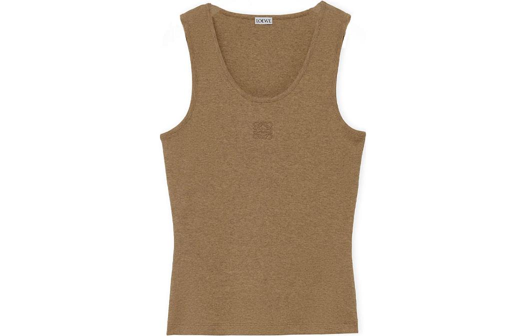 LOEWE Anagram Tank Top In Cotton Taos Taupe