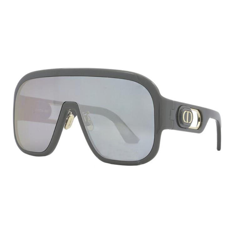 DIOR Plastic Irregular Shape Sunglasses Women's Gray