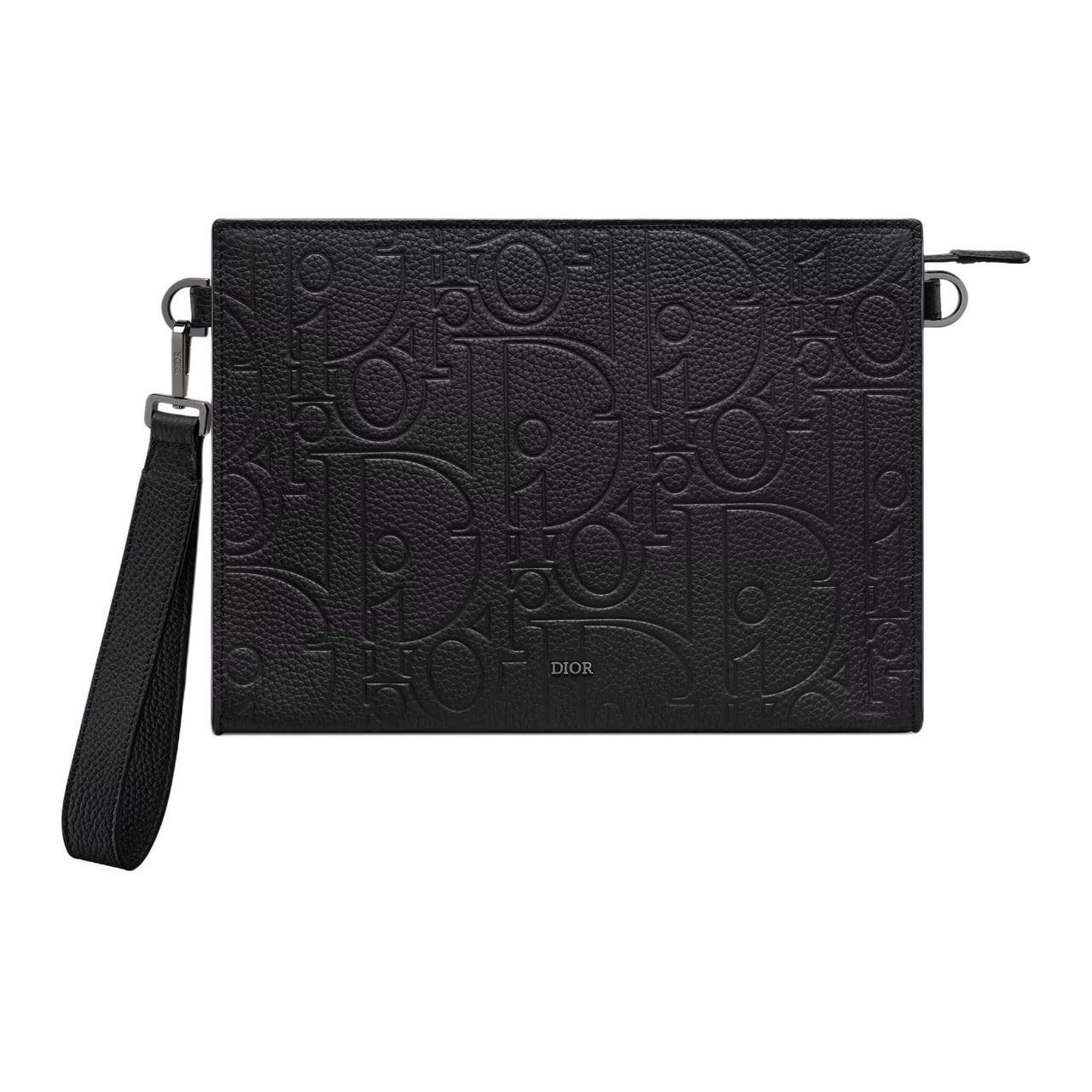 DIOR Leather Clutch Men's Black