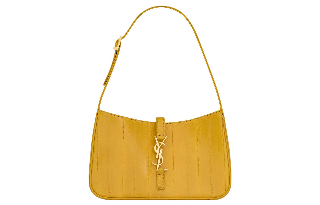 SAINT LAURENT Eel Skin Hobo Bag Shoulder Bag Hobo Bag Handbag Shoulder Bag Women's Yellow