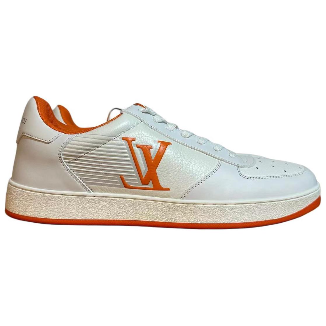 LOUIS VUITTON Rivoli Low Top Skateboard Shoes Men's White