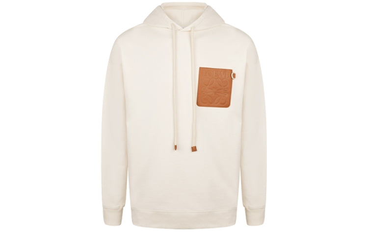 LOEWE Anagram Leather Patch Hoodie
