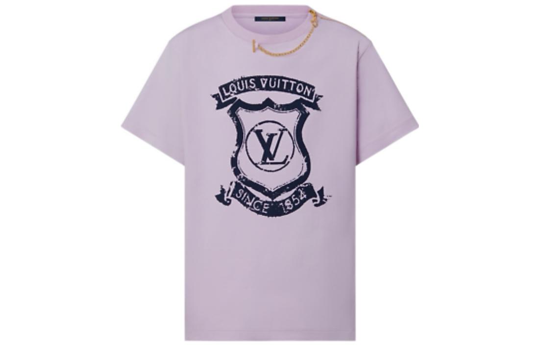 LOUIS VUITTON New Quarterly Products Of LV T-Shirts Women's Light Pink Red