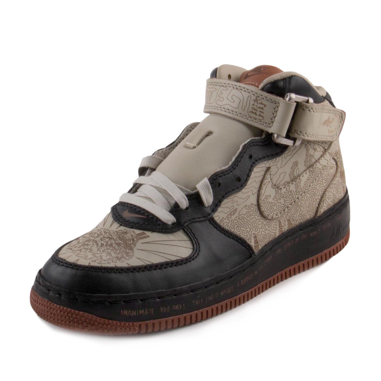 Nike Air Force 1 Mid 'Beige Black' 309379-011