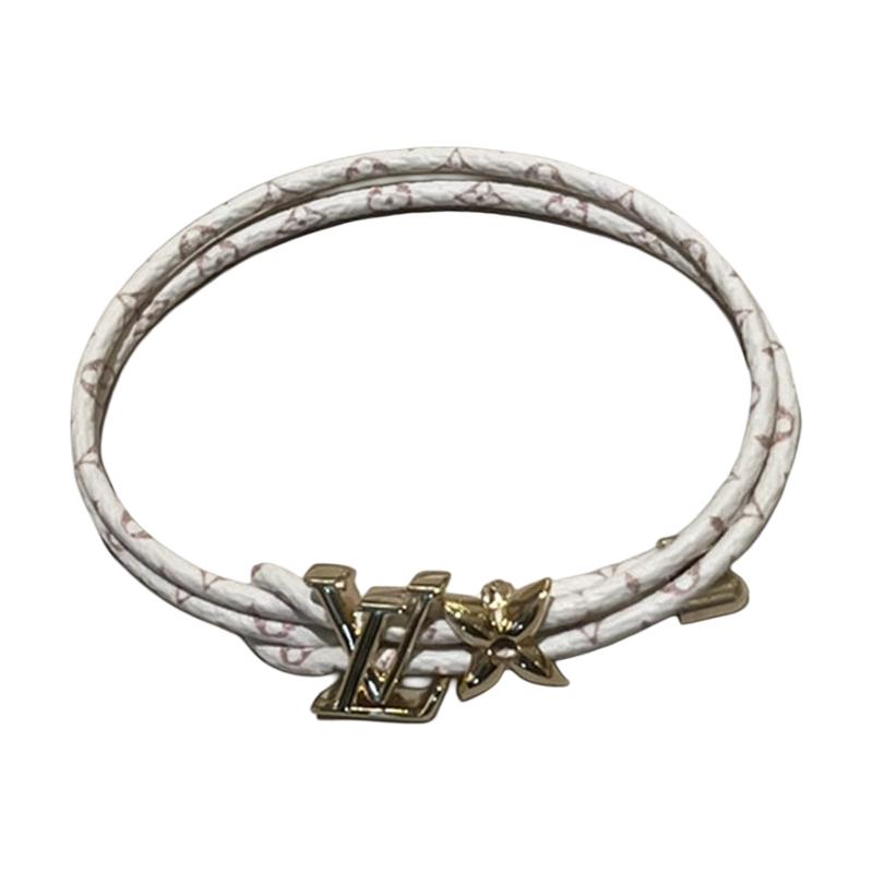 LOUIS VUITTON Calfskin Bracelets Women's White