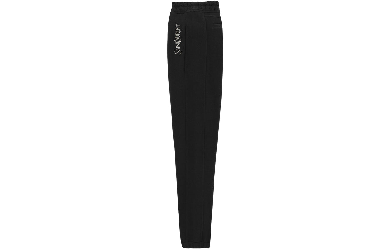 SAINT LAURENT SS23 Knitted Sweatpants Men's Black