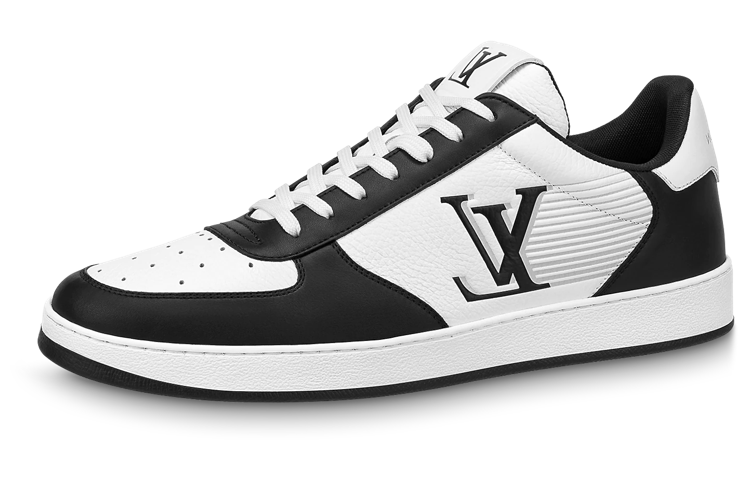 LOUIS VUITTON Rivoli Sneakers 'White With Stripes And Black Logo'