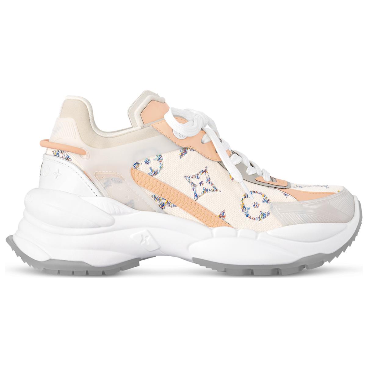 LOUIS VUITTON Run 55 Low-Top Casual Shoes Women's Beige