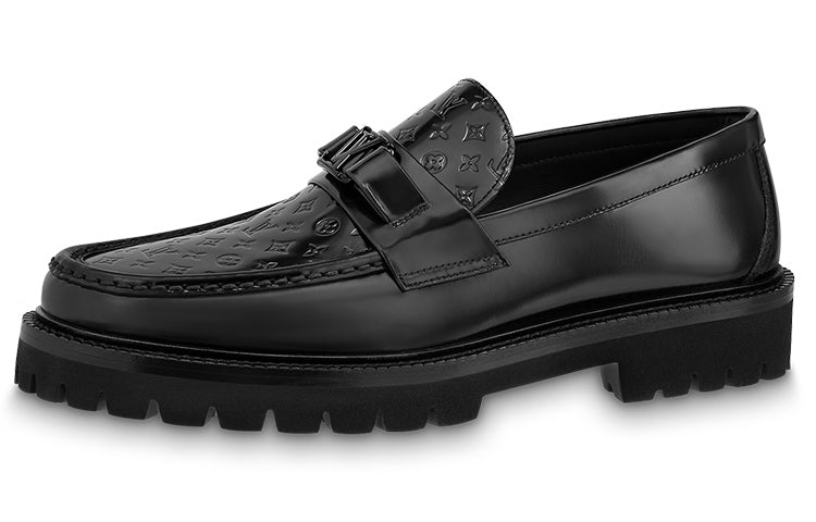 LOUIS VUITTON Major Loafer Shoes 'Black'