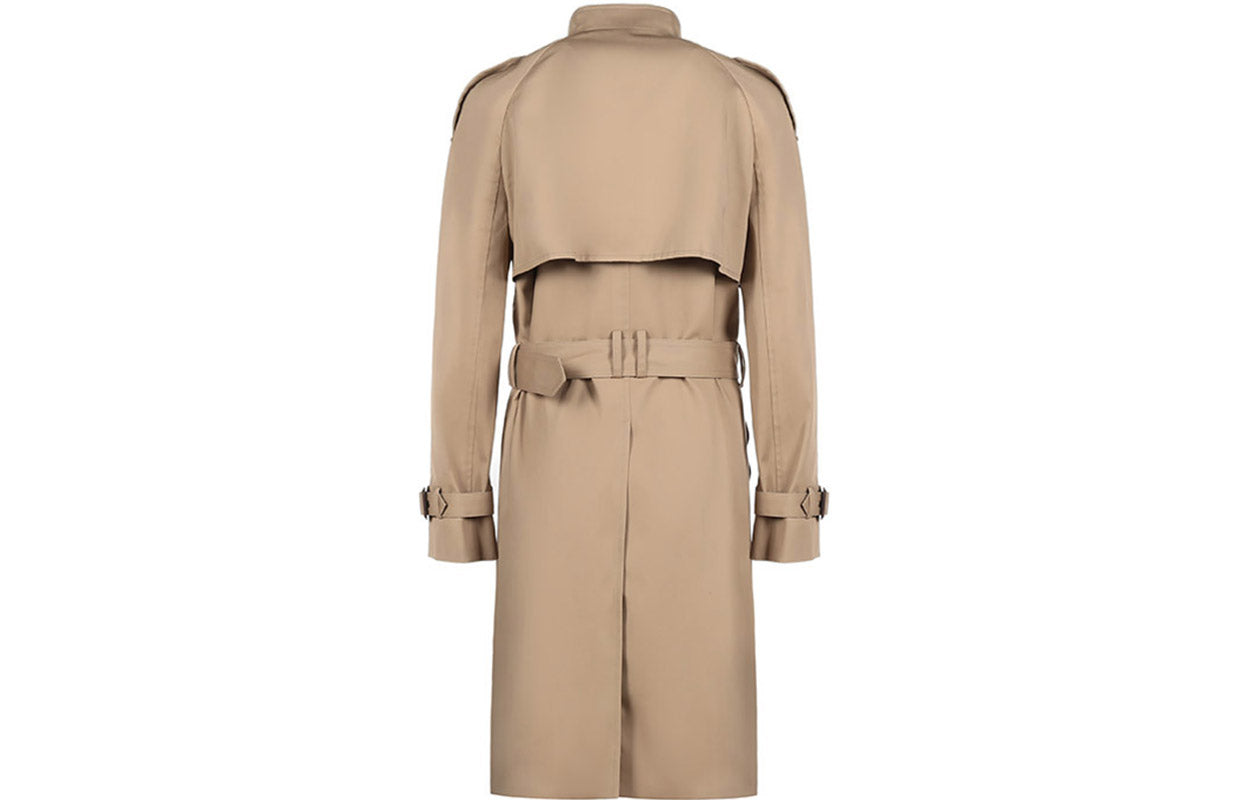 SAINT LAURENT Trench Coats Women's Sand