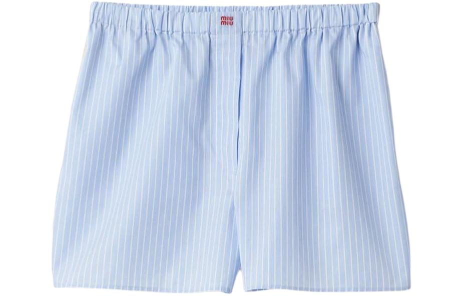 MIU MIU SS24 Casual Shorts Women's Blue