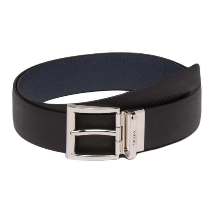 PRADA Logo Detailed Reversible Buckle Belt