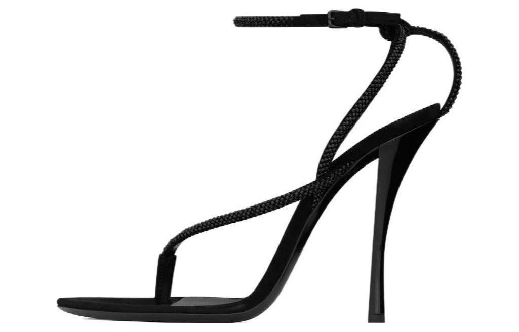 SAINT LAURENT One Strap Sandals 11cm Women's Black