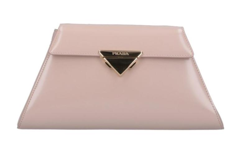 PRADA Leather Shoulder Bag, Crossbody Bag, Handbag Medium Size Women's Pink