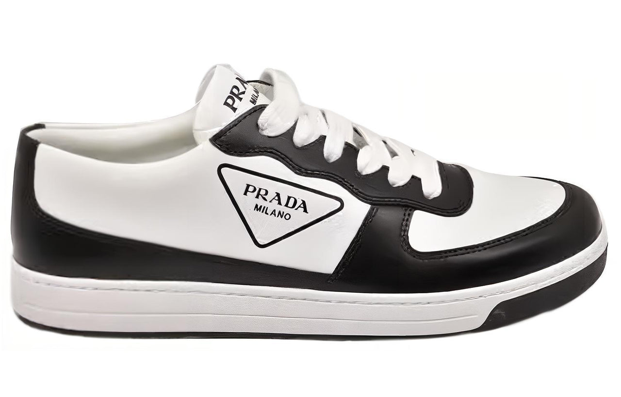 PRADA Low-Top Skateboard Shoes Men's White Black