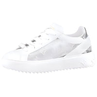 LOUIS VUITTON Time Out Low Top Stylish Skateboarding Shoes Women's White Blue