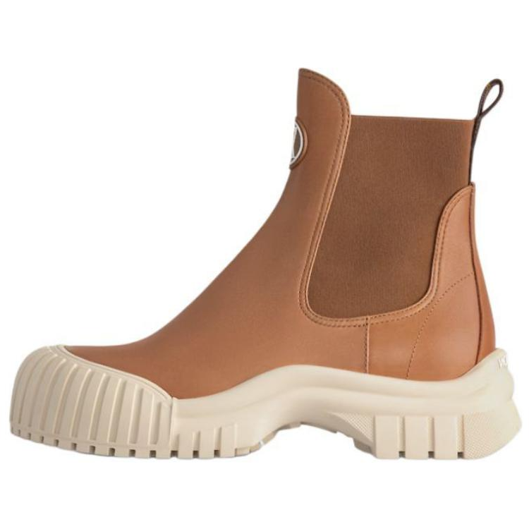 LOUIS VUITTON Ruby Short Chelsea Boots Women's Brown
