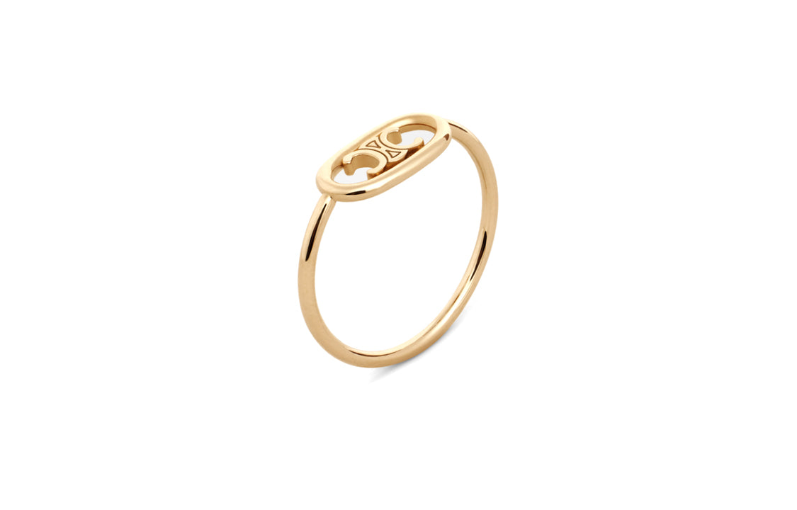 CELINE Maillon Triomphe Ring In Yellow Gold