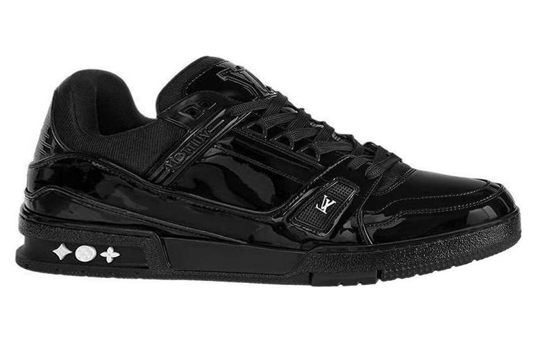 LOUIS VUITTON Lv Trainer Patent Leather 'Triple Black'