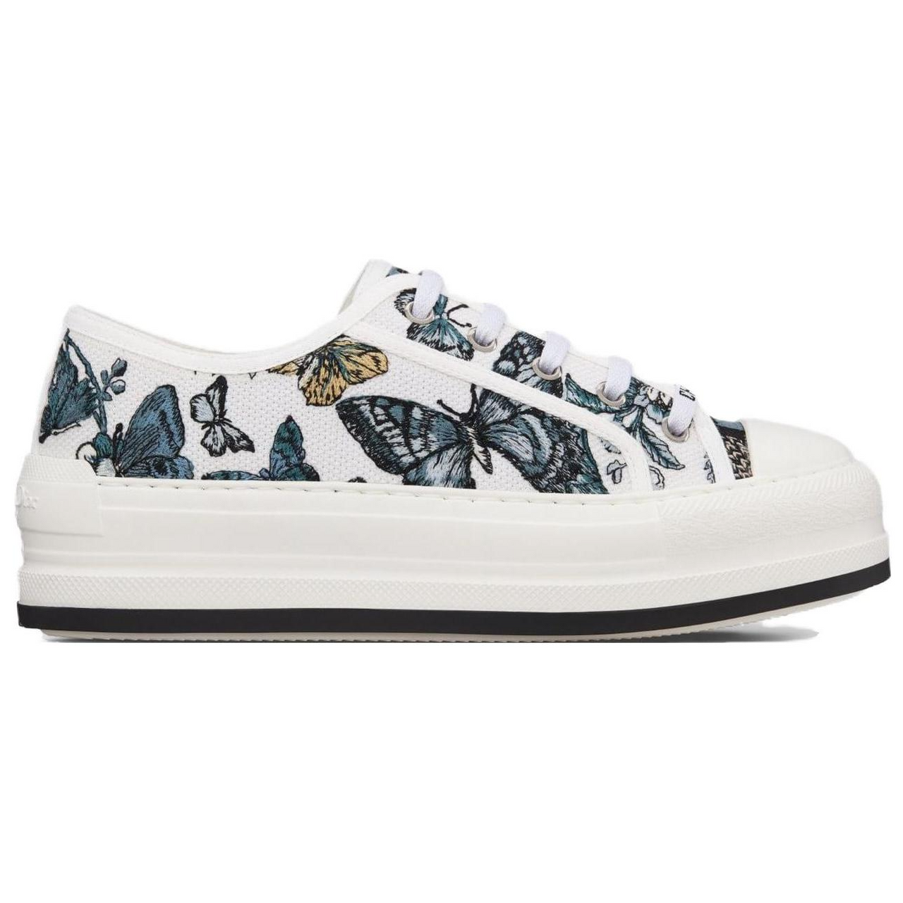 DIOR Walk'n'Dior Platform Shoes Low-Top Skateboard Shoes Women's Blue White