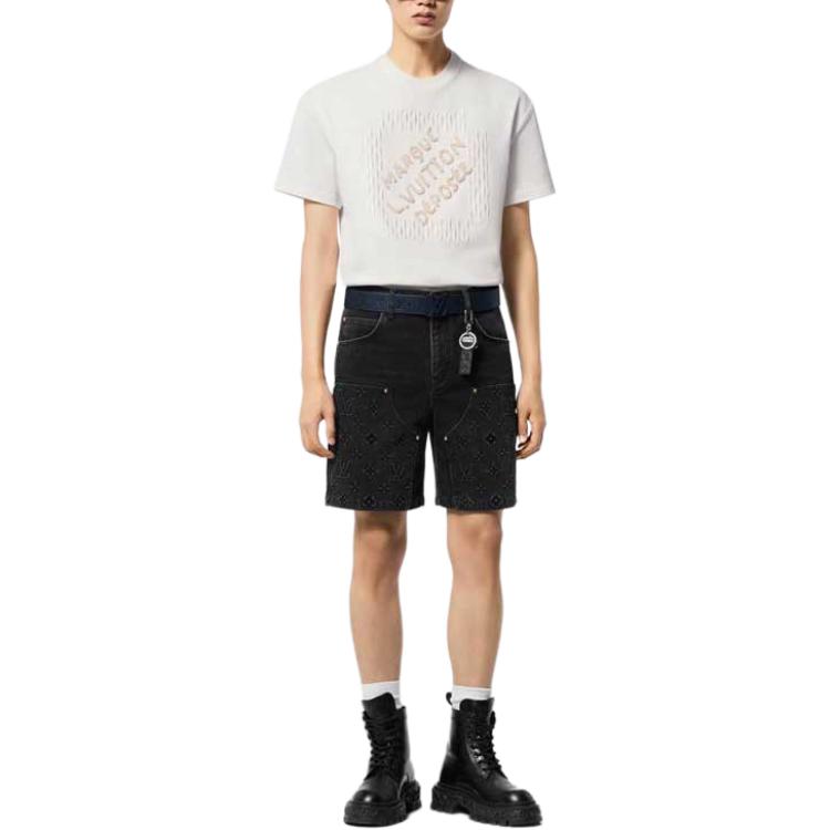 LOUIS VUITTON FW24 Denim Shorts Men's Black